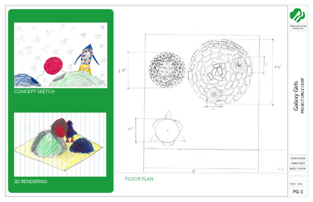 Galaxy Girls - Construction Documents pg 1